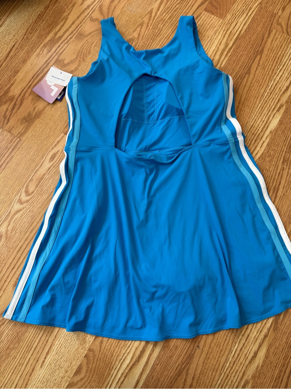 JoyLab Women’s XL Blue Active Dress with Built-In Shorts & Removable Pads NWT - Picture 6 of 8